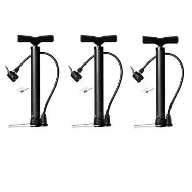 Imagem de Kit 5 Bomba De Ar Manual Pneus Bicicleta Carro Moto Bola Sortido Cor P