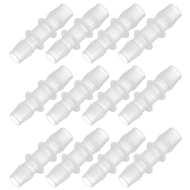 Imagem de PATIKIL 2/12.7 cm a 1/5.1 cm 12 peças de acessórios de farpa de mangueira de plástico, acessórios de tubo redutor adaptador de linha de tubulação kit de junta de emenda de união para sistema de ar gás