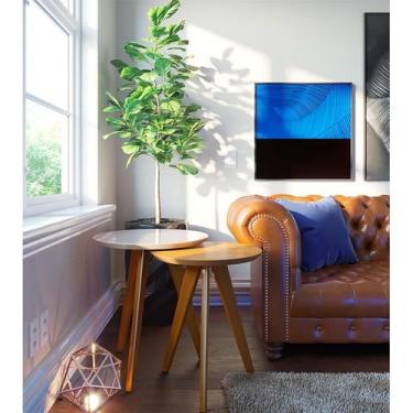 Imagem de Kit Mesa Lateral Ambiente Classic Redonda Off White Nature - Imcal