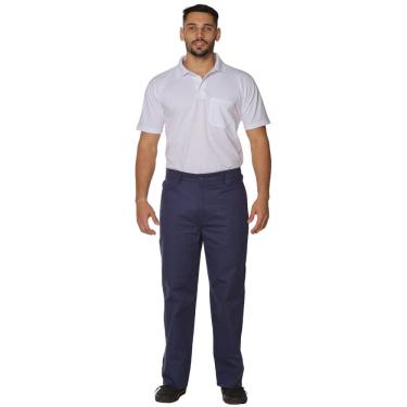 Imagem de Calça Profissional Operacional Brim Cós Meio Elástico