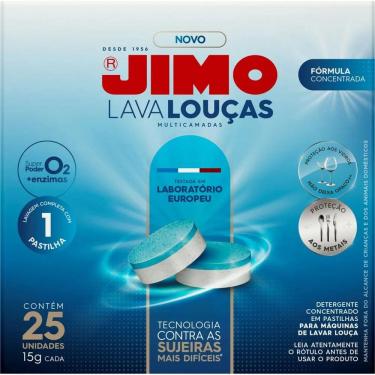 Imagem de Detergente Fórmula Concentrada Jimo com 25 unidades Lava Louça JIMO Fórmula Concentrada Com 25 de 15g Cada