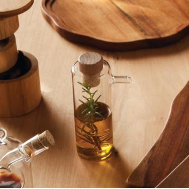 Imagem de Galheteiro Borossilicato e Madeira 180ml - A\CASA