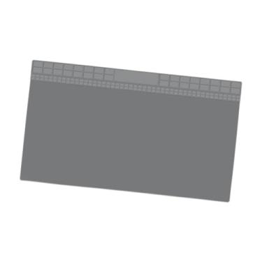 Imagem de Milageto Soldagem de silicone Papada 70x40 cm Anti -lavagem resistente ao calor dobrável Fácil de limpar para o computador da placa de circuito de câmeras, Cinza