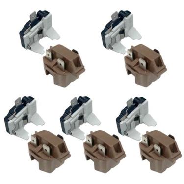 Imagem de 5 Rele 3 Pinos + 5 Protetor Térmico Geladeira Freezer 220V - Brazan, 3