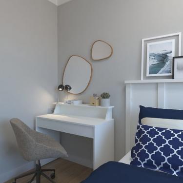 Imagem de Mesa ou Escrivaninha com Gaveta para Home Office ou Escritório ou Quarto