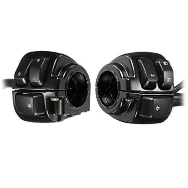 Imagem de MASO Par de interruptor de controle de guidão de 25 mm de motocicleta com fiação para Sportster 883 1200 1996-2012