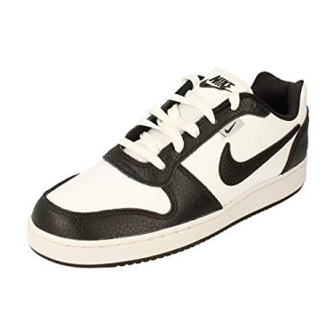 Imagem de Nike Tênis de corrida masculino Ebernon Low, Branco Preto Lobo Cinza 102, 43