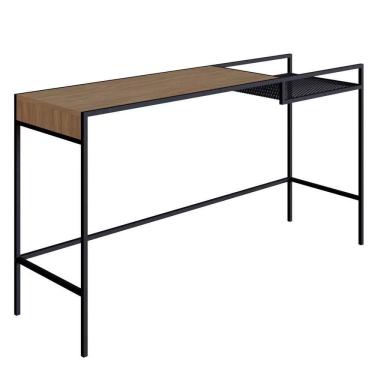 Imagem de Aparador Para Sala De Estar 140cm Pés Metálicos Dinâmico Hanover/preto - Artesano