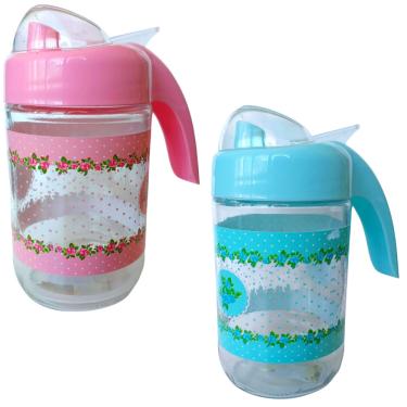 Imagem de Jarra Pote Vidro Para Mantimentos Com Tampa Protetora 600ml