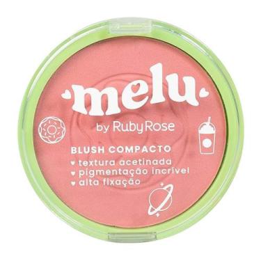 Imagem de Blush Compacto Melu Ruby Rose RR8711 Cor Bubblegum 10g