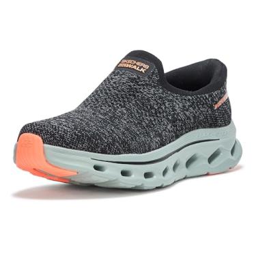 Imagem de Skechers Go Walk Glide Step 2.0 Caleb Tênis masculino sem cadarço, Preto/cinza, 44