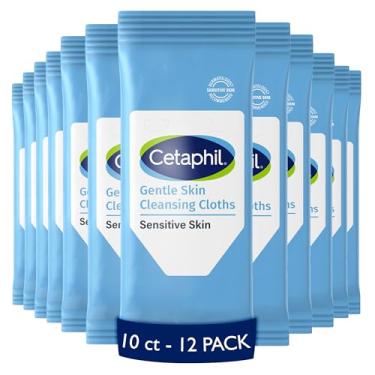 Imagem de Cetaphil Panos de limpeza de pele suave, 10 ct