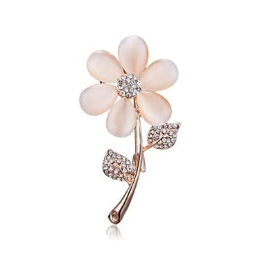 Imagem de Broche de moda, clipes de xaile de alfinete, buquês de casamento, roupa de folha de flores, One Size, Ágata