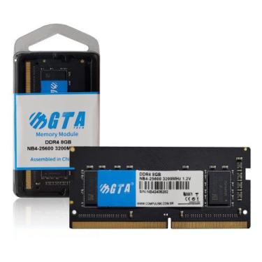 Imagem de Memoria Notebook 8Gb Ddr4 3200 Cl 22 1.2V SODIMM GT8G3200L20N GTA Tech