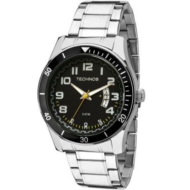 Imagem de Relógio TECHNOS masculino analógico prata 2115KSL/1Y