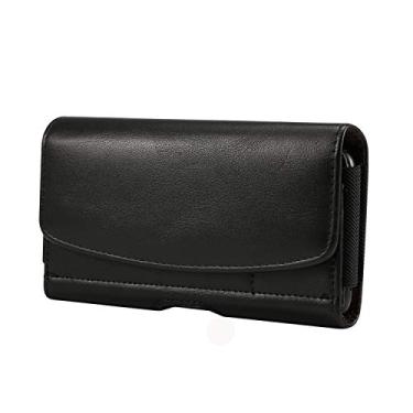 Imagem de Bolsa horizontal de couro PU premium para celular clipe de cinto presilha para cinto coldre cintura carteira slots para cartão de identificação para LG V50 ThinQ/LG V40 ThinQ/LG Stylo 4 / LG V20 / LG