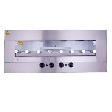 Imagem de Churrasqueira a Gás de Embutir 8 Espetos Rotativos Gourmet Age Titan -