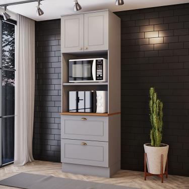 Imagem de Paneleiro Torre Quente 2 Fornos Amy Casa 812 Cinza