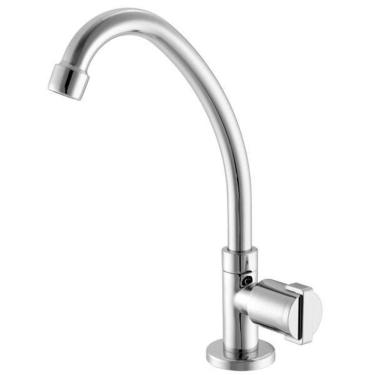 Imagem de Torneira Para Cozinha Com Bica Móvel De Mesa Meber 1173 C 44 Bj Cromado