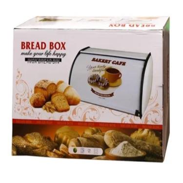 Imagem de Porta Pao Decorado Tampa Retratil Cesto Bolo Grande Capacidade Vintage Hotel Cafe Vintage