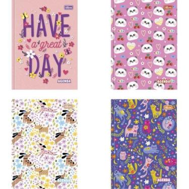 Imagem de Agenda Permanente Costurada Pepper 160 Folhas - Pacote com 6 - Tilibra