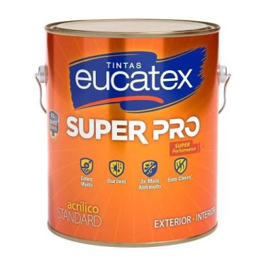Imagem de Tinta acrilica eucatex 3,6l standard super pro areia saara - Eucalar, 
