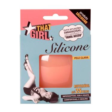 Imagem de Adesivo de Silicone That Girl Reutilizável para os Seios Pele Clara com 1 par