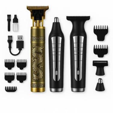 Imagem de Máquina Maquininha Dragão Cabelo Barba e Aparador de Pelo de Nariz e O