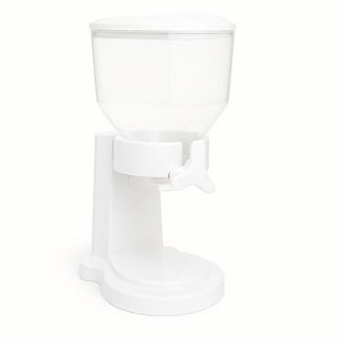 Imagem de Dispenser Transparente com Botão Giratório e Suporte Branco  1,4L - St