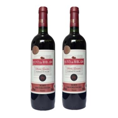 Imagem de Vinho quinta do morgado de mesa tinto suave garrafa vidro 750ml kit 02