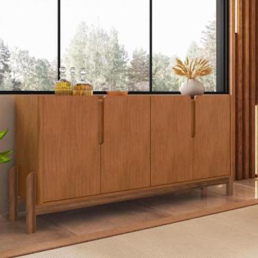 Imagem de Aparador Buffet 4 Portas 170cm Lizz Casa D, Cedro