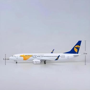 Imagem de Avião De Brinquedo De Resina Fundida Sob Pressão B737 Airways Mongolia