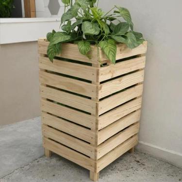 Imagem de Capa de Madeira para Botijão de Gás 70cm com Espaço para Filtro - Divi