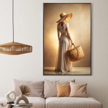 Imagem de Quadro feminino mulher e suas poses - MeMoldura, Chassi Borda Infinita