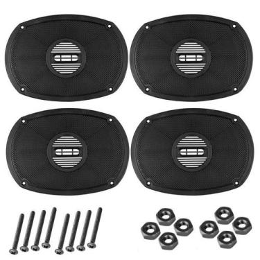 Imagem de Kit 04 Tela Alto Falante 6x9 Polegadas Com Parafuso Plástica - PERMAK