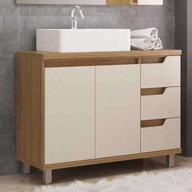 Imagem de Gabinete de Banheiro 02 Portas com Cuba - Cewal