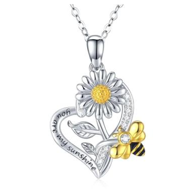 Imagem de You Are My Sunshine Pulseira de couro com camadas de girassol borboleta eterna infinita margarida Cahrms para mulheres e meninas, Zinco, Sem Pedra Preciosa