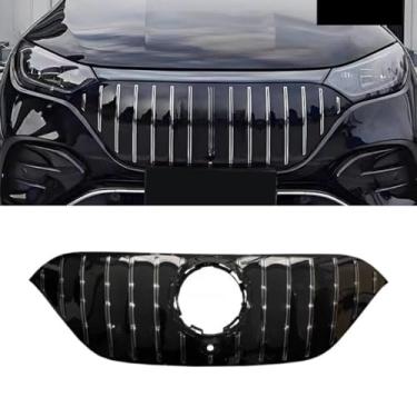 Imagem de Grade de para-choque de carro tiras decorativas kit de corpo de grade de corrida grade de para-choque dianteiro para série 5 G60 2023-2024 parte externa