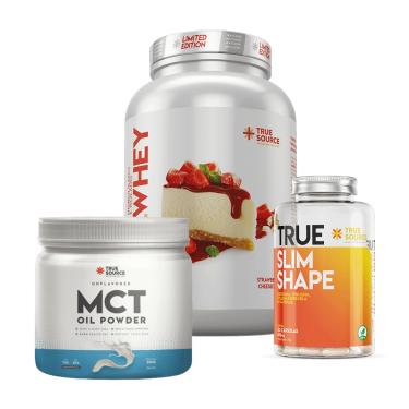 Imagem de Combo Perda de Peso True Whey Strawberry Cheesecake