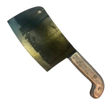 Imagem de Cutelo Artesanal Com Lâmina De Aço Faca Cozinha Churrasco