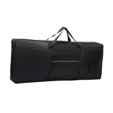 Imagem de simhoa Estojo para teclado de 88 teclas, capa para piano, tecido Oxford, reforçado, bolsa de transporte para teclado, bolsa para shows, apresentações ao ar