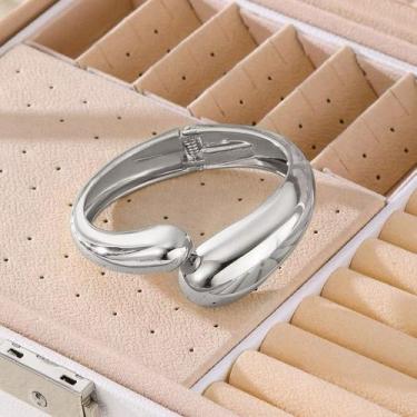 Imagem de Bracelete Gota Dourado ou Prata com Banho de Verniz - NoBrand, Bracele