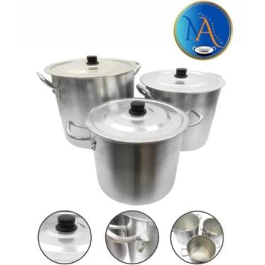 Imagem de Kit 3 Caldeirão Linha Hotel Restaurante industrial - Mais_Atacado