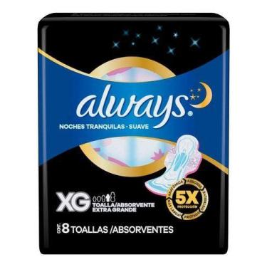 Imagem de Absorvente Noturno Always Noites Tranquilas Suave XG
