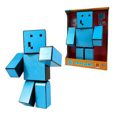 Imagem de Boneco Minecraft Pequeno Problems 25 Cm - Algazarra
