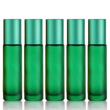 Imagem de 5 Frascos 10 Ml Roll-On Fosco Cor Verde - Puro E Essencial