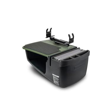 Imagem de AutoExec Mesa de carro AE-GMEF-PS-AG Efficiency GripMaster para sua estação de trabalho de veículos e escritório móvel, verde exército com suporte de impressora