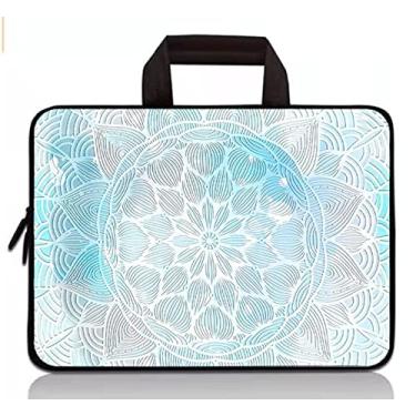 Imagem de HEABPY Capa universal para tablet infantil de 7 a 9 polegadas, bolsa de transporte de neoprene portátil para Apple iPad Mini, Samsung Galaxy Tab, Google, HP, Acer, ASUS (Mandala)
