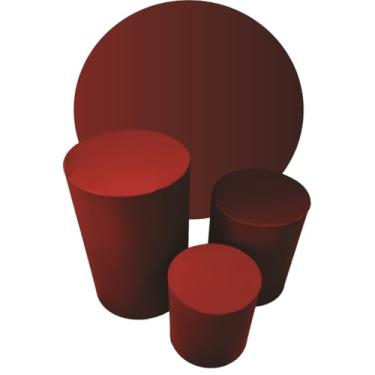 Imagem de kit Capa Trio de Cilindro + Painel 1,50m Decoração Festa - multicolorido Organização de Decoração para Festas(TERRACOTA)