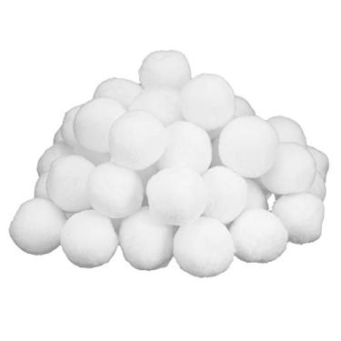Imagem de Zerodis 50pcs 7cm de Natal Falso Snow Bolas Branca, Bola de Neve Artificial de Neve de de Inverno de de para Pais para Pais e Decorações para a árvore de Natal